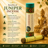 Benefits of juniper incense for a fresh ambience, meditation, relaxation and lasting fragrance