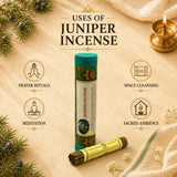 ses of juniper incense for prayer, meditation, space cleansing and sacred ambience
