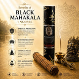Benefits of Leela Black Mahakala incense for spiritual ambience, meditation, focus and lasting fragrance