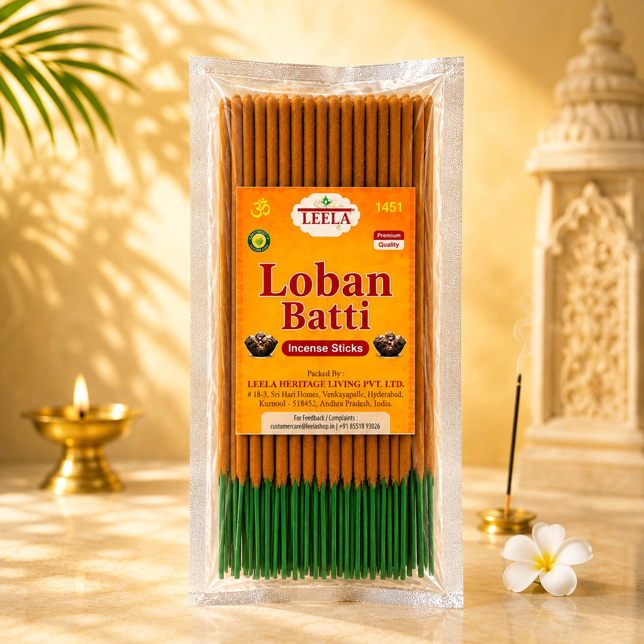 Leela Loban Batti incense sticks for daily aarti and puja