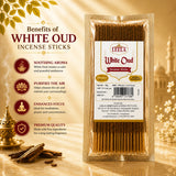 Benefits of Leela White Oud incense sticks for meditation, fresh ambience and lasting oud fragrance