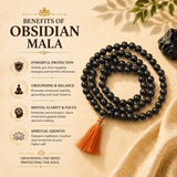 Obsidian Mala
