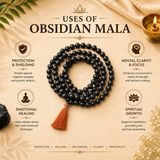 Obsidian Mala
